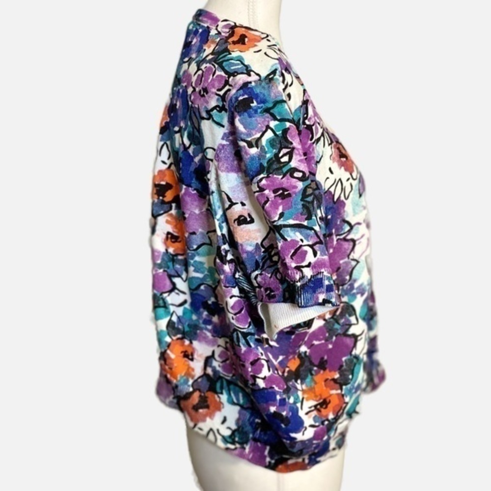 Jessica London Floral Cropped Cardigan - Picture 3 of 11